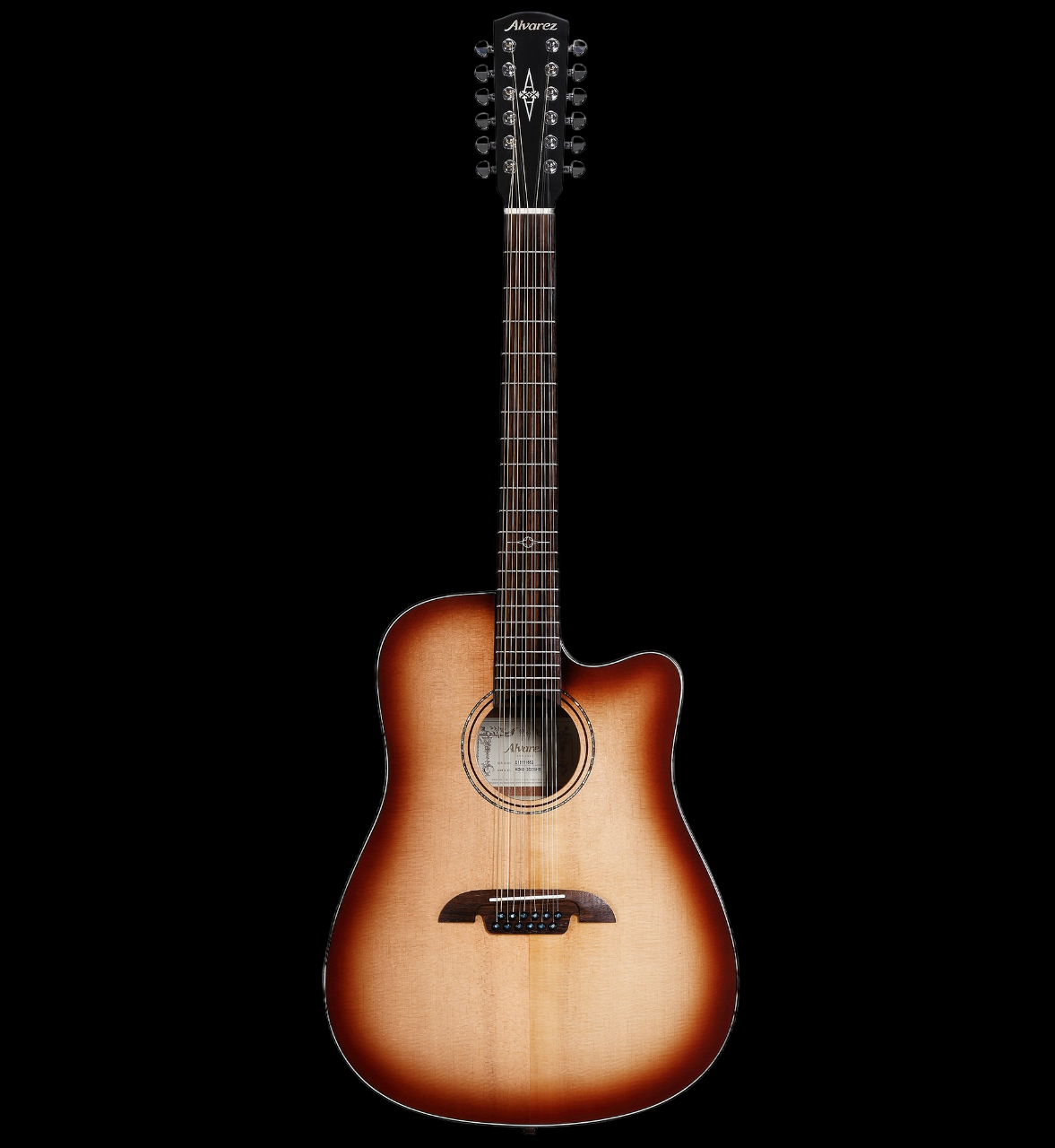 Alvarez AD60-12CESHB Artist 60 Series Dreadnought 12-String Acoustic Guitar