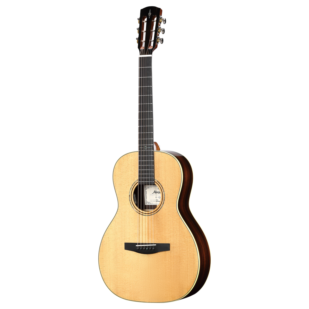 Alvarez LP70e Laureate Parlor Acoustic-Electric Guitar – Natural Gloss (with AFC30 Case)