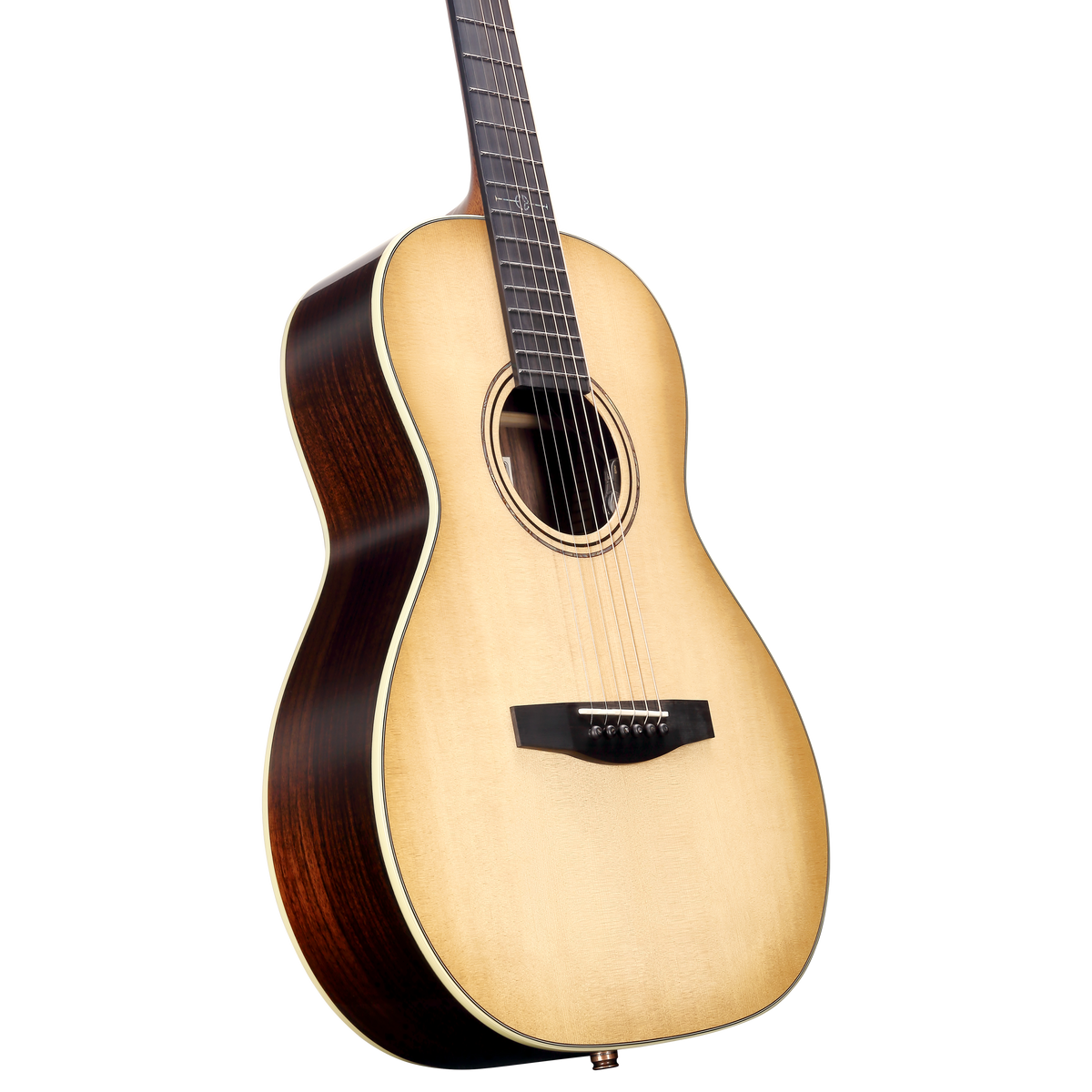 Alvarez LP70Le Laureate Left-Handed Parlor Acoustic-Electric Guitar – Daybreak Burst (with AFC30 Case)