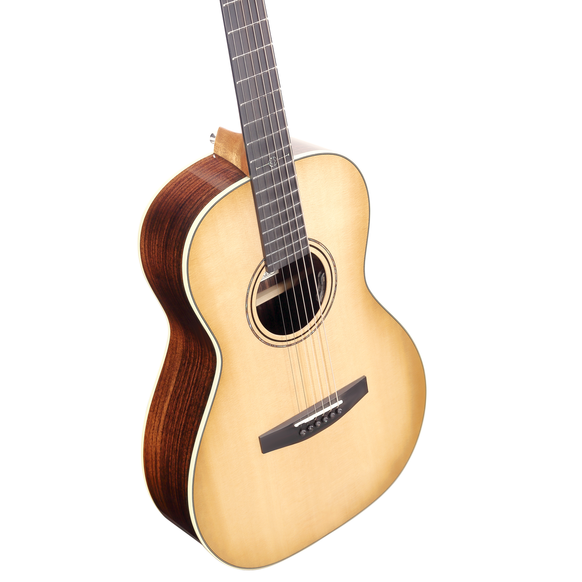 Alvarez LP70Le Laureate Left-Handed Parlor Acoustic-Electric Guitar – Daybreak Burst (with AFC30 Case)