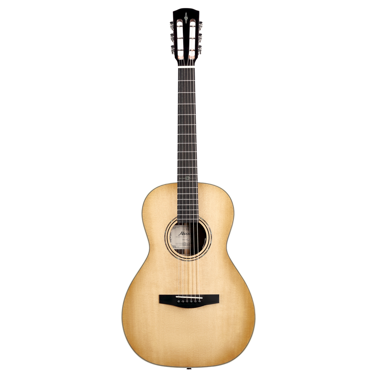 Alvarez LP70Le Laureate Left-Handed Parlor Acoustic-Electric Guitar – Daybreak Burst (with AFC30 Case)