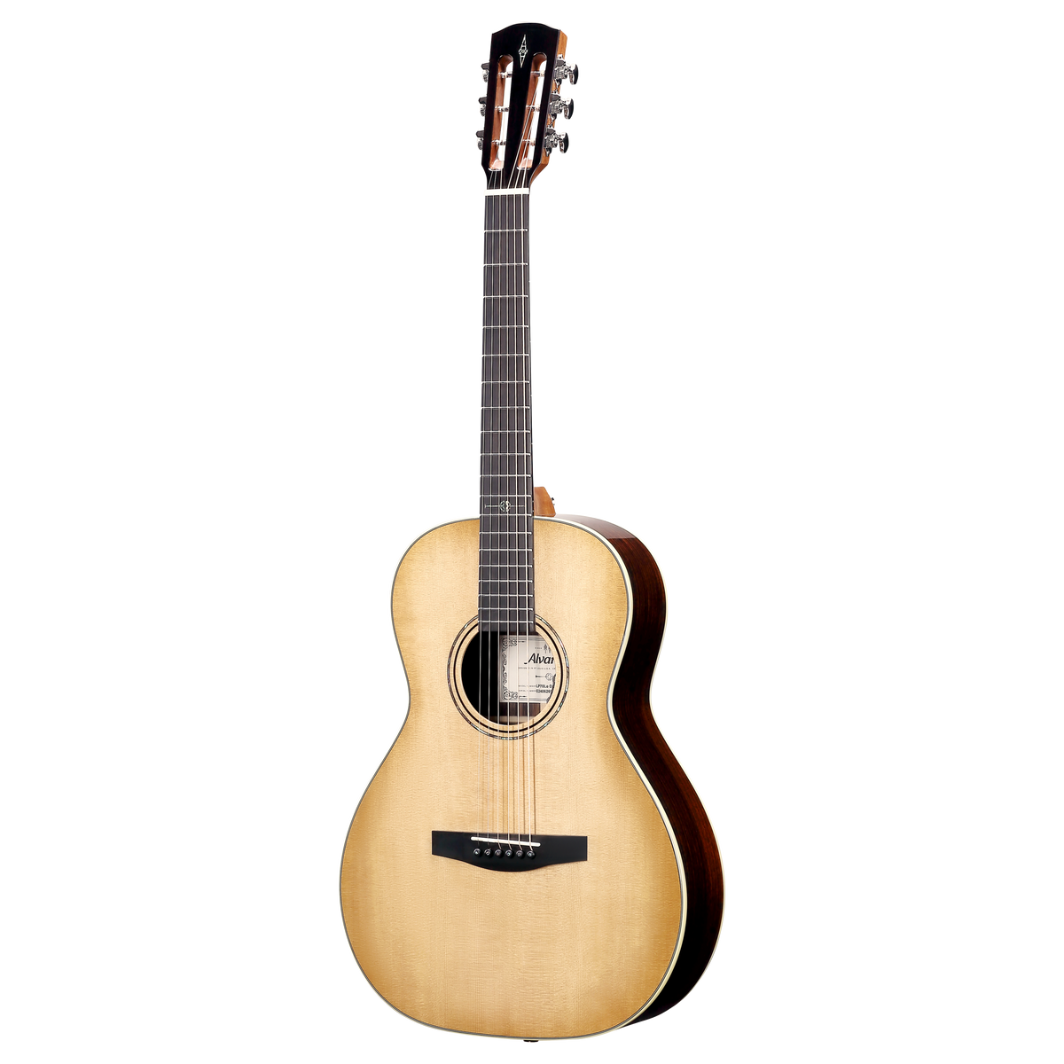Alvarez LP70Le Laureate Left-Handed Parlor Acoustic-Electric Guitar – Daybreak Burst (with AFC30 Case)