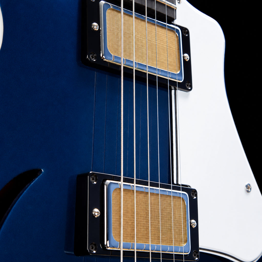 Harmony Comet Semi-Hollow Electric Guitar w/ MONO Vertigo Case – Midnight Blue