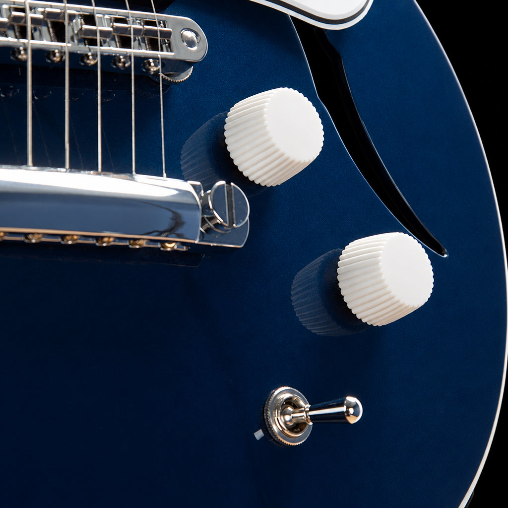 Harmony Comet Semi-Hollow Electric Guitar w/ MONO Vertigo Case – Midnight Blue