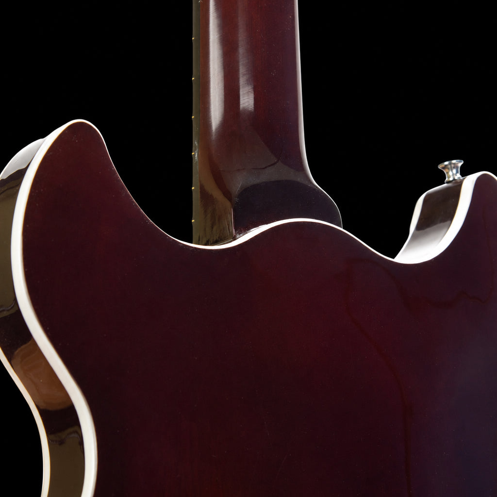 Harmony Comet Semi-Hollow Electric Guitar w/ MONO Vertigo Case – Transparent Red