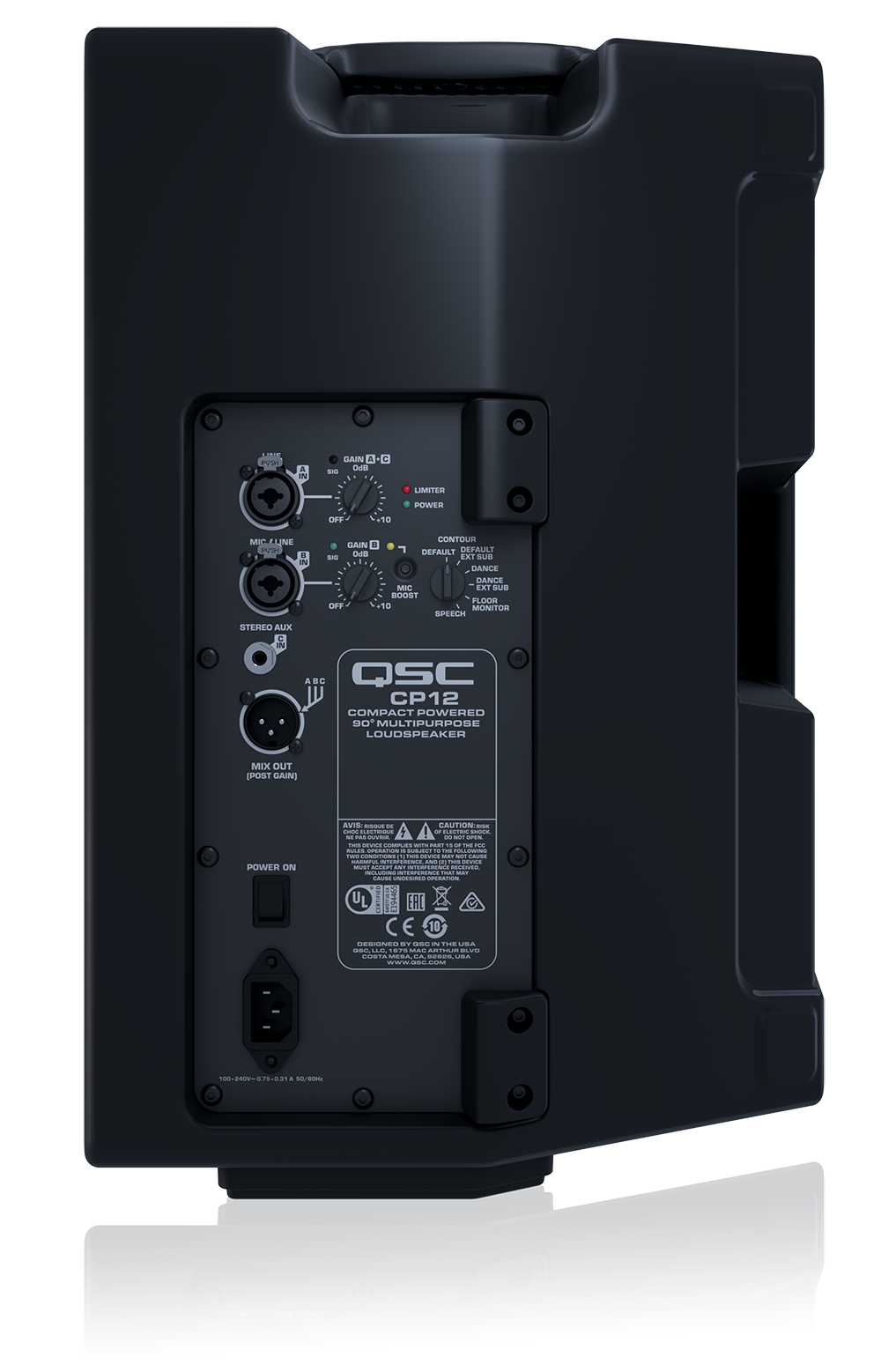 QSC CP12 12" 2-Way Powered Loudspeaker