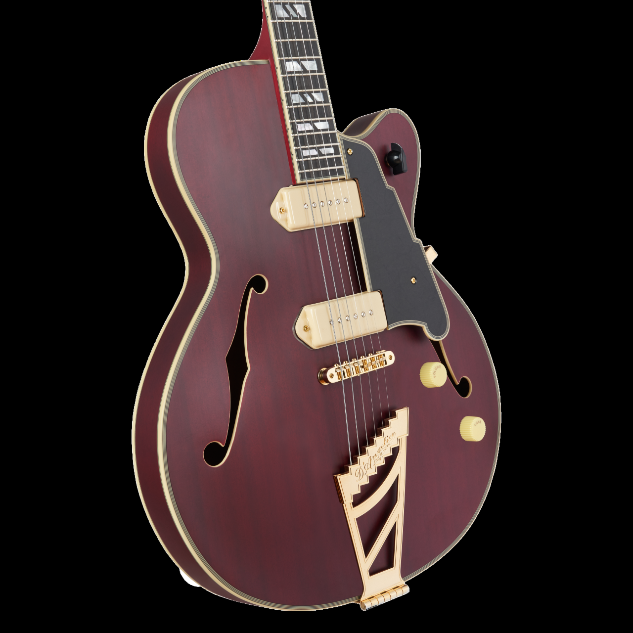 D'Angelico Deluxe 59 Satin Trans Wine Electric Guitar