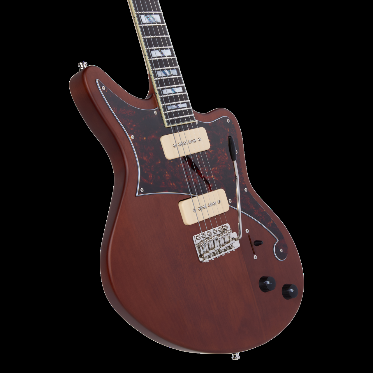 D'Angelico Deluxe Bedford Matte Walnut Electric Guitar