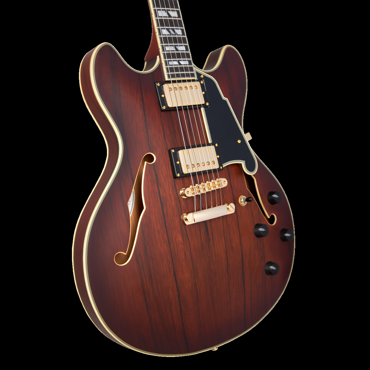 D'Angelico Deluxe DC Satin Brown Burst Electric Guitar