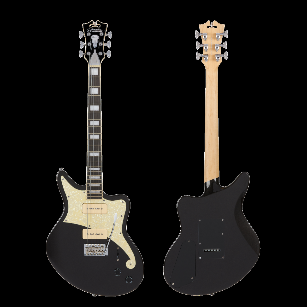 D'Angelico Premier Bedford Black Flake Electric Guitar