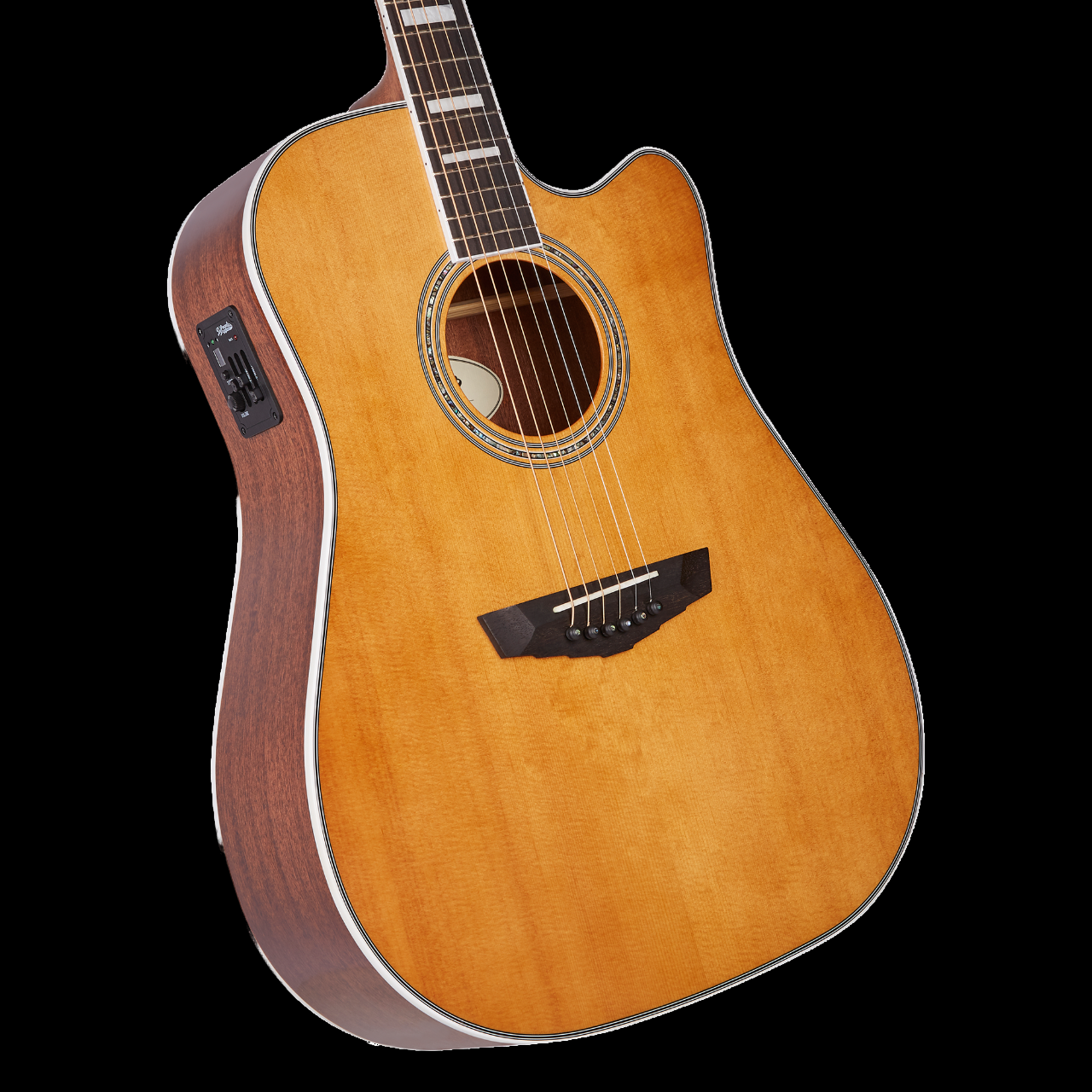 D'Angelico Premier Bowery Vintage Natural Acoustic Guitar