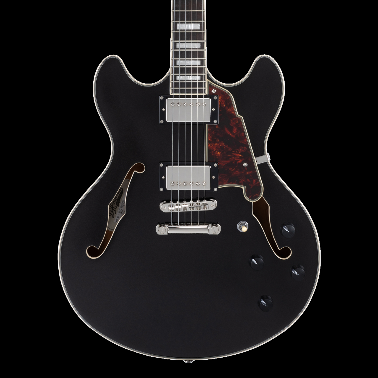 D'Angelico Premier DC Black Flake Electric Guitar
