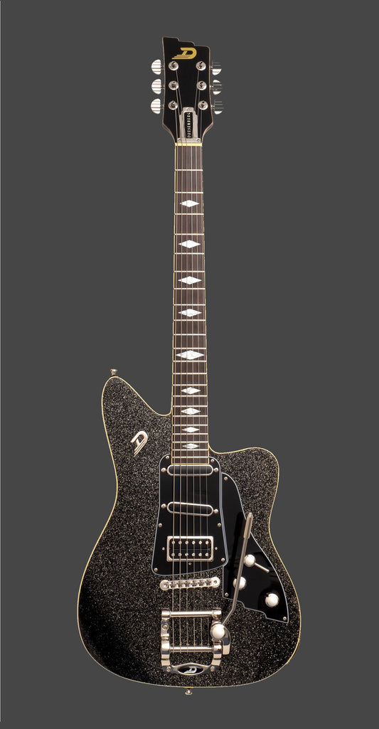 Duesenberg Paloma Black Sparkle Electric Guitar with Gig Bag