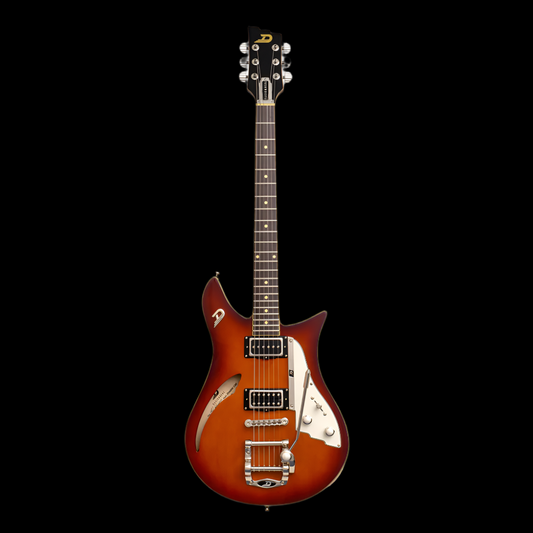 Duesenberg Double Cat Vintage Burst Electric Guitar with Gig Bag