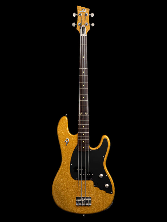 Duesenberg Alliance Series - Chris Chaney Bass - Gold Sparkle with Gig Bag