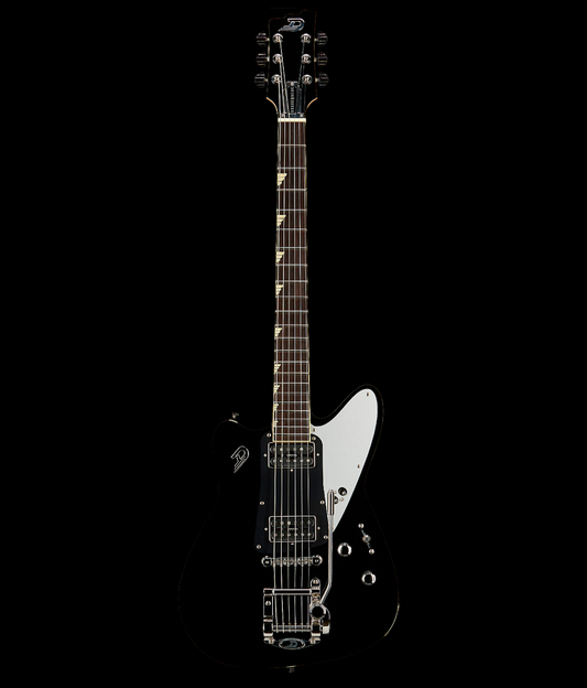 Duesenberg Falken Black Tremolo Electric Guitar - New Old Stock- with Gig Bag