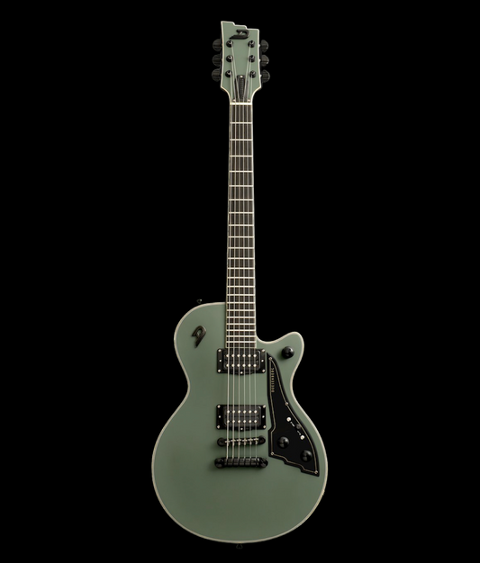 Duesenberg Fantom Series A Electric Guitar - Matte Olive - with case
