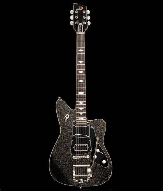 Duesenberg Paloma Black Sparkle Electric Guitar with Gig Bag