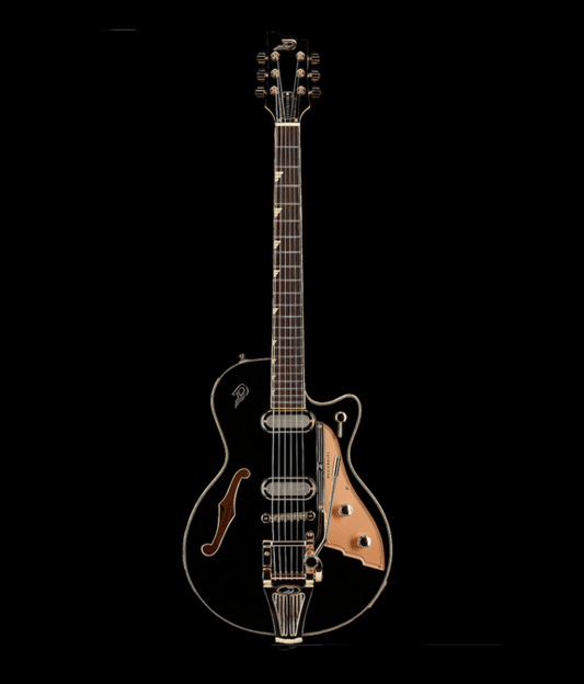 Duesenberg Starplayer TV Phonic Black with Custom Line Case