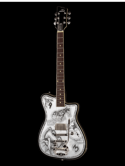 Full display of the glorious Duesenberg Alliance Series Johnny Depp Electric Guitar model