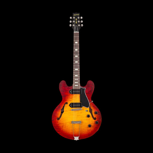Heritage Custom Core H-530 Hollow Dark Cherry Sunburst Electric Guitar