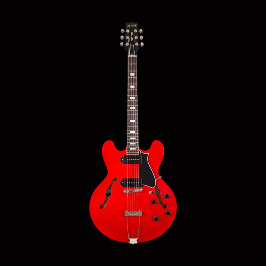 Heritage Custom Core H-530 Hollow Transparent Cherry Electric Guitar