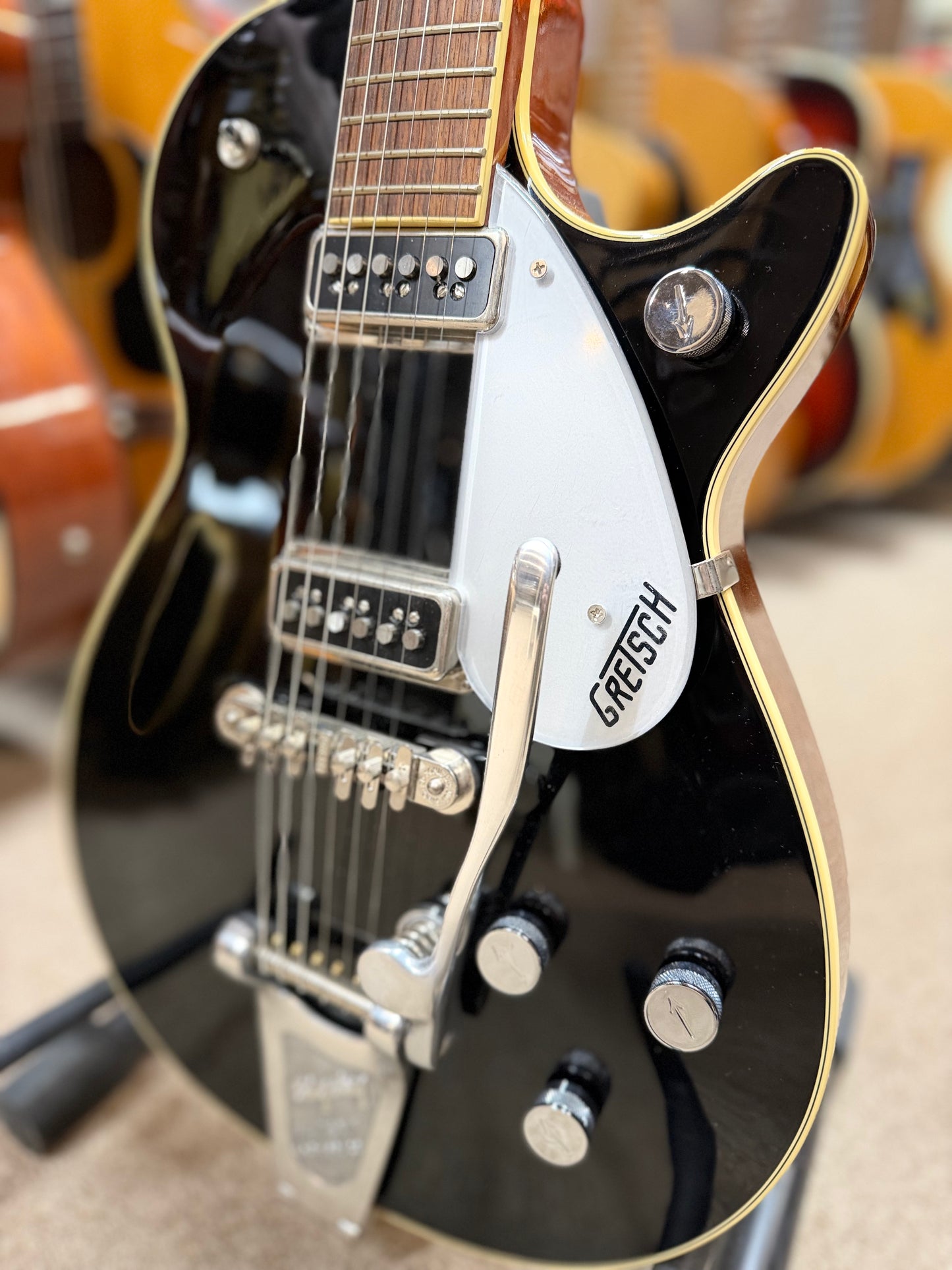Gretsch G6128T-DSV Duo Jet Fixed Arm Bigsby Black Electric Guitar 2010 - NOS