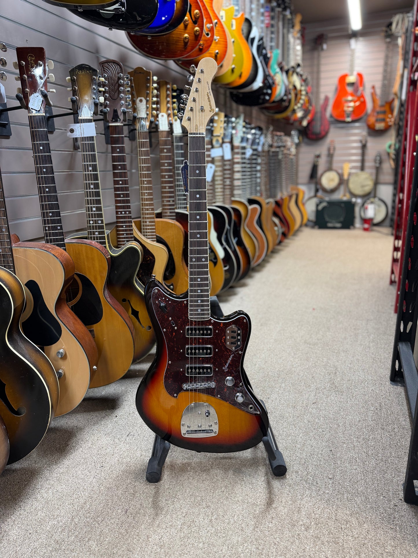 Jansen JazzMan Sunburst Electric Guitar