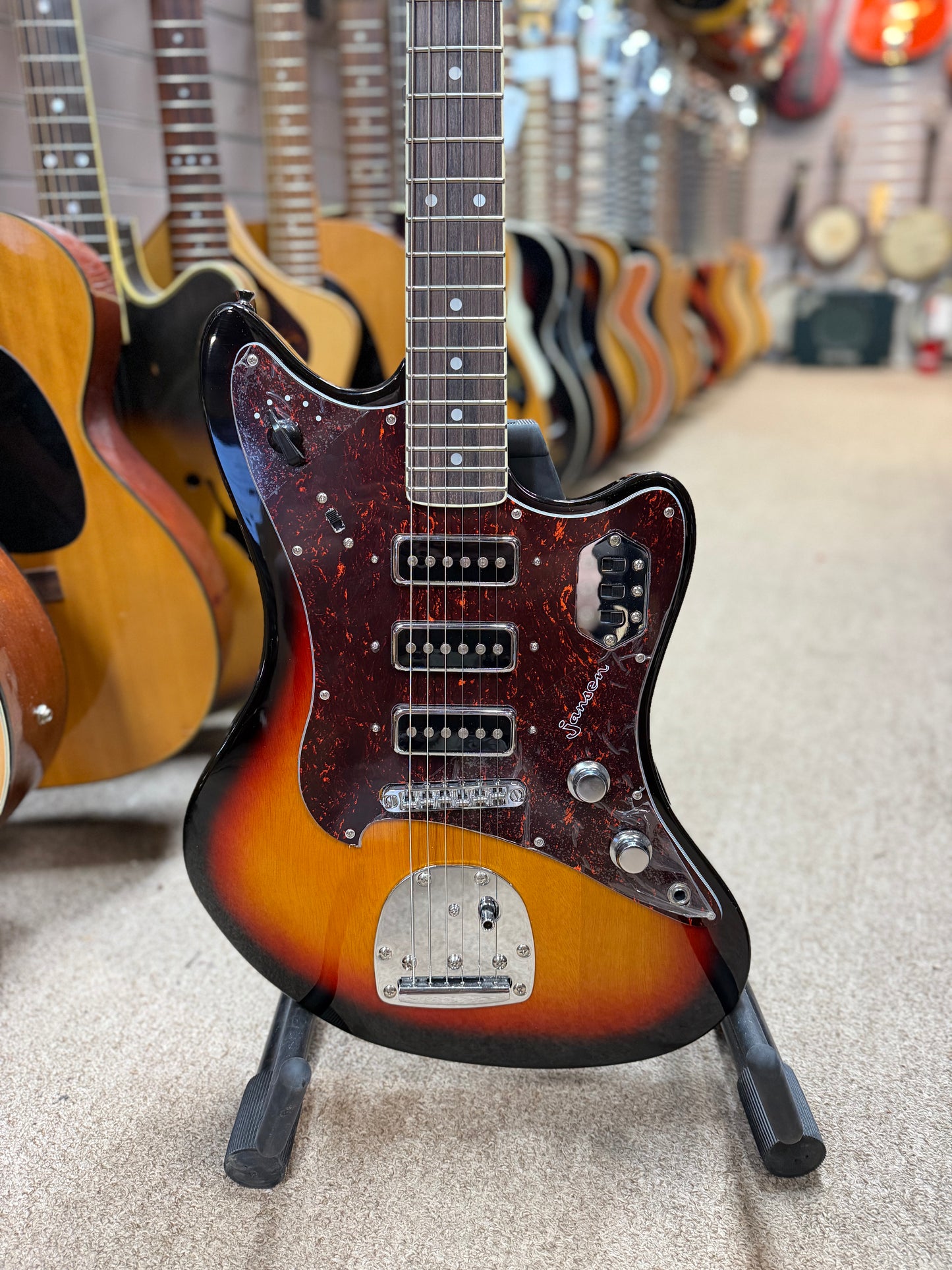 Jansen JazzMan Sunburst Electric Guitar