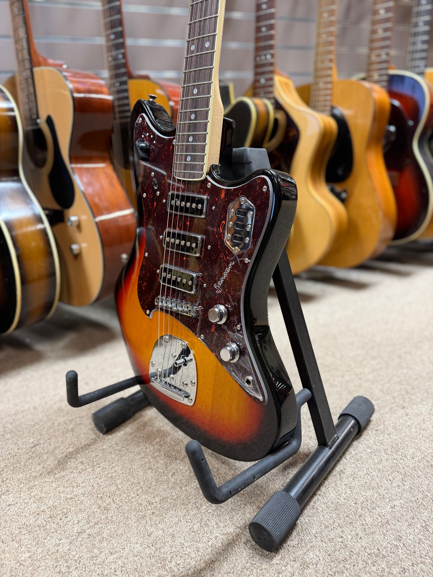 Jansen JazzMan Sunburst Electric Guitar
