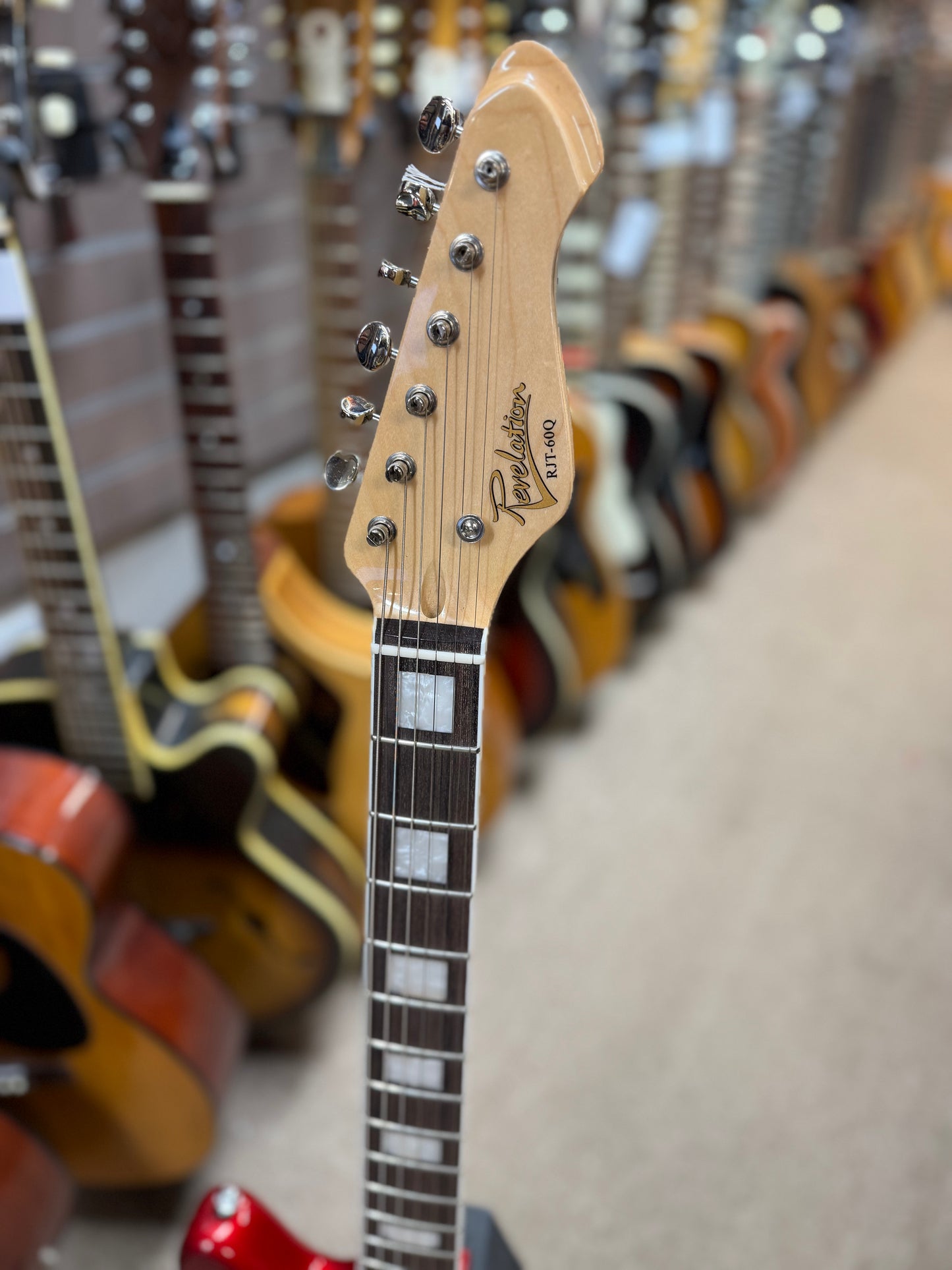 Revelation RJT-60Q Candy Apple Red Electric Guitar