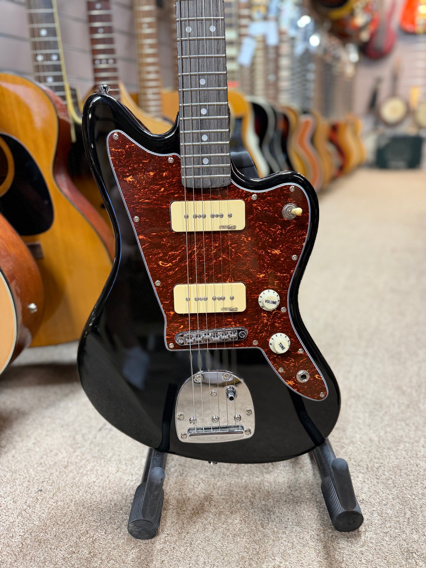 Vintage V65 Reissued Series Electric Guitar ~ Boulevard Black - Mint Used