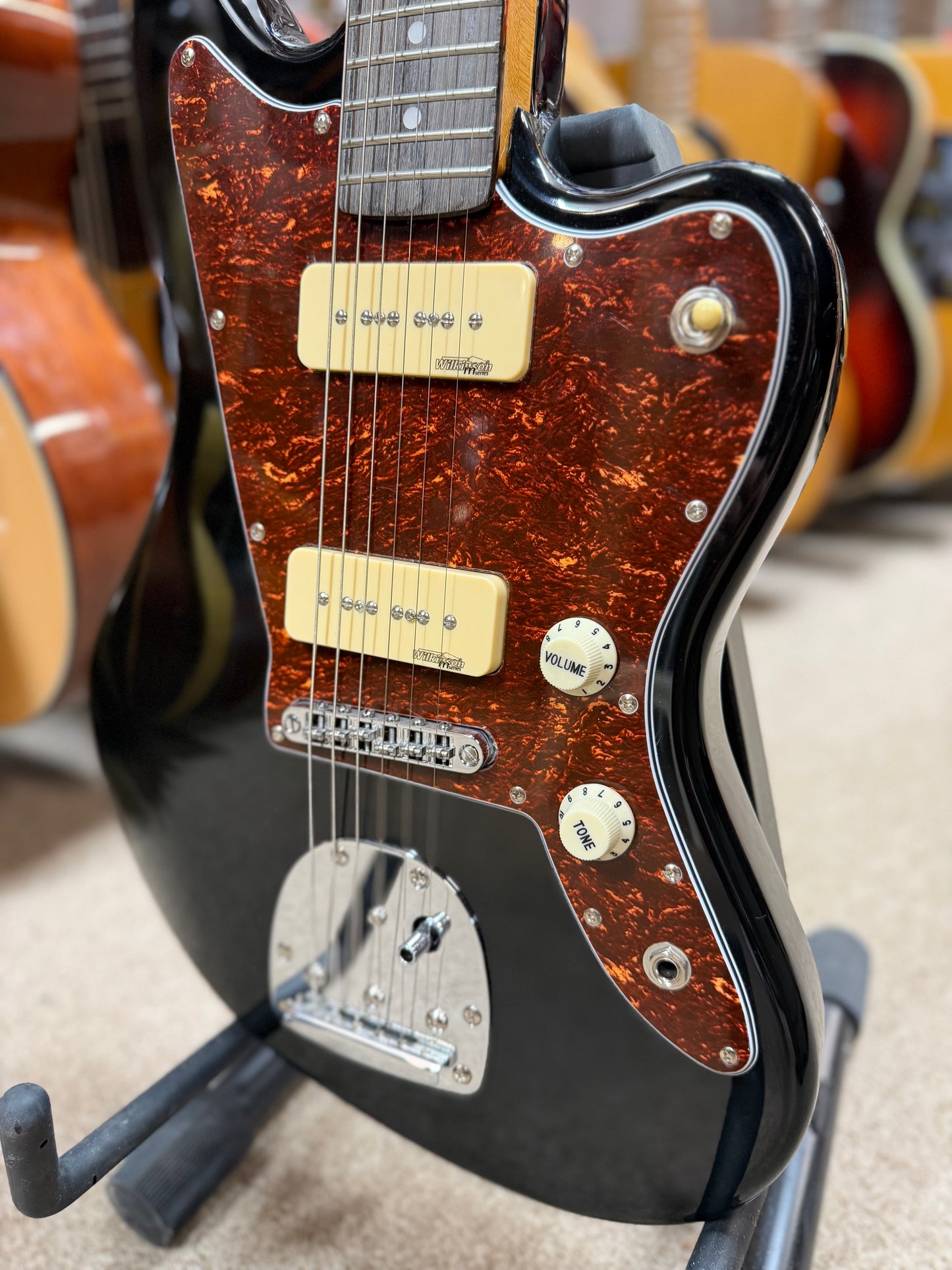 Vintage V65 Reissued Series Electric Guitar ~ Boulevard Black - Mint Used