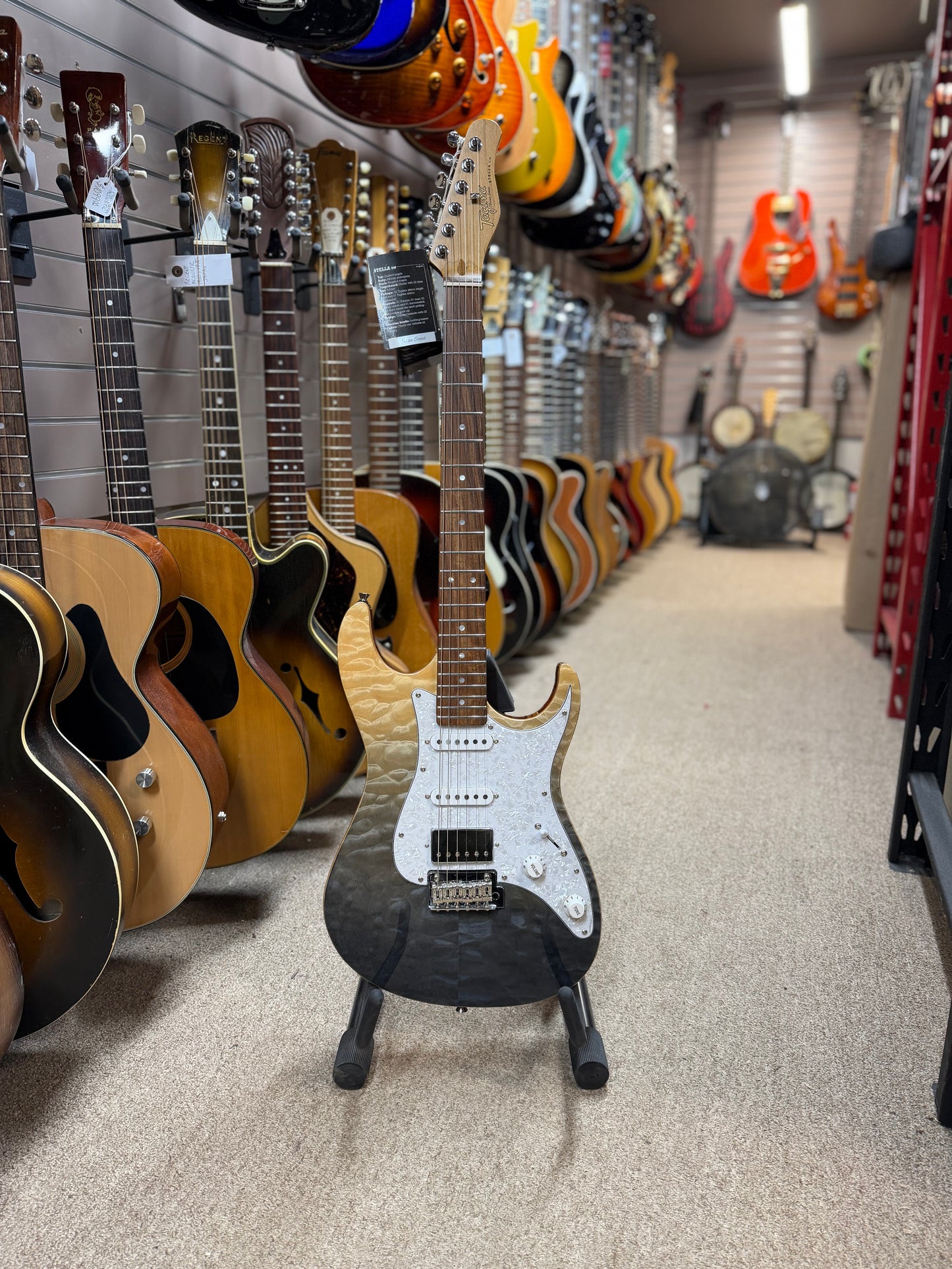 Tagima Stella DW Quilted Maple Electric Guitar - NOS