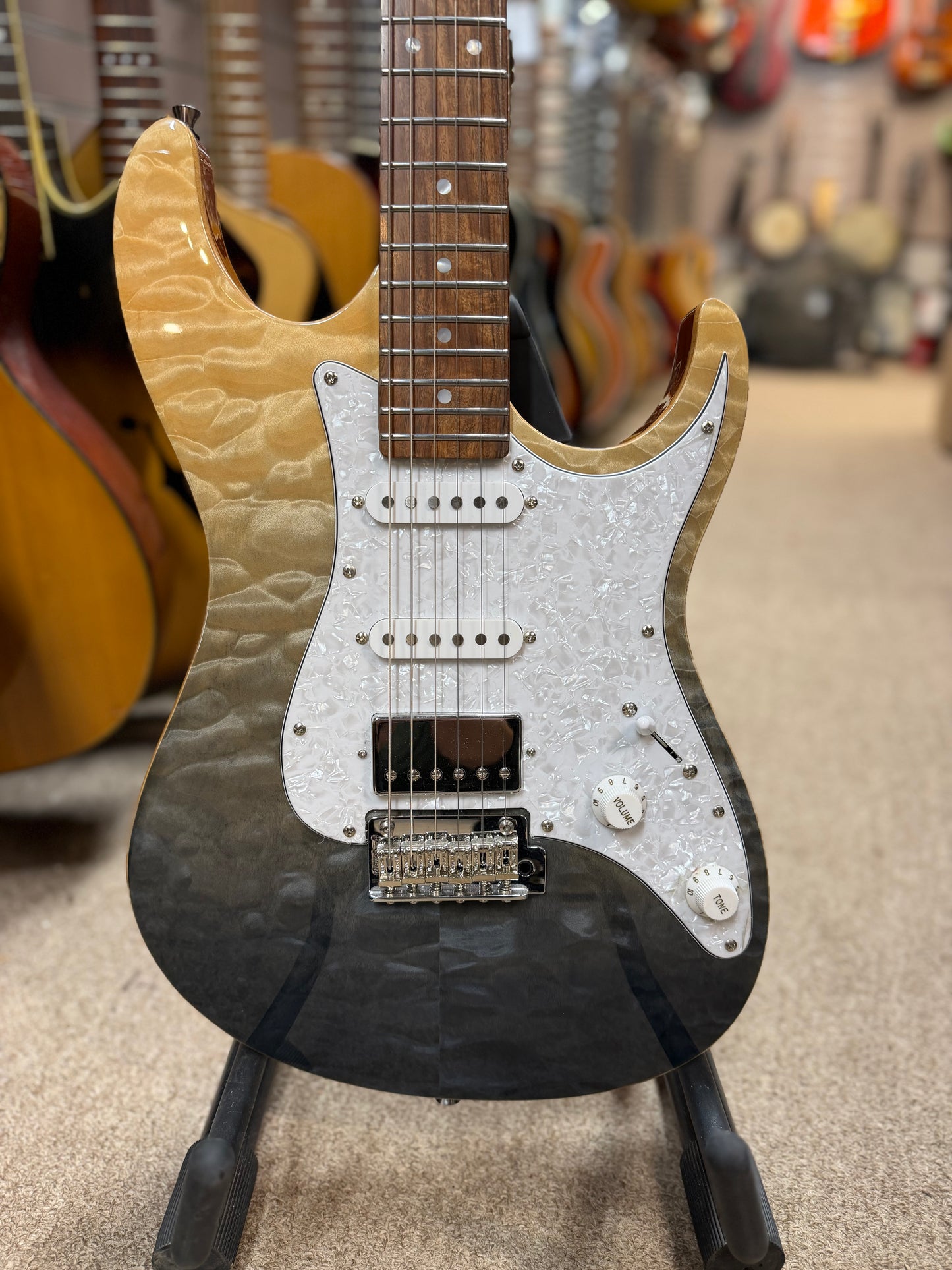 Tagima Stella DW Quilted Maple Electric Guitar - NOS