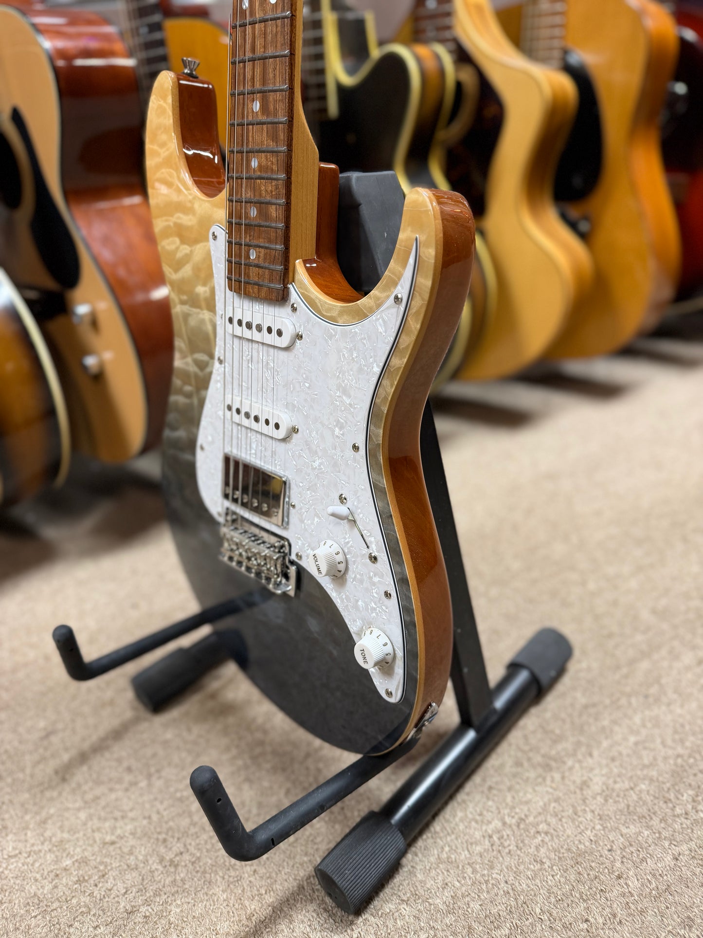 Tagima Stella DW Quilted Maple Electric Guitar - NOS