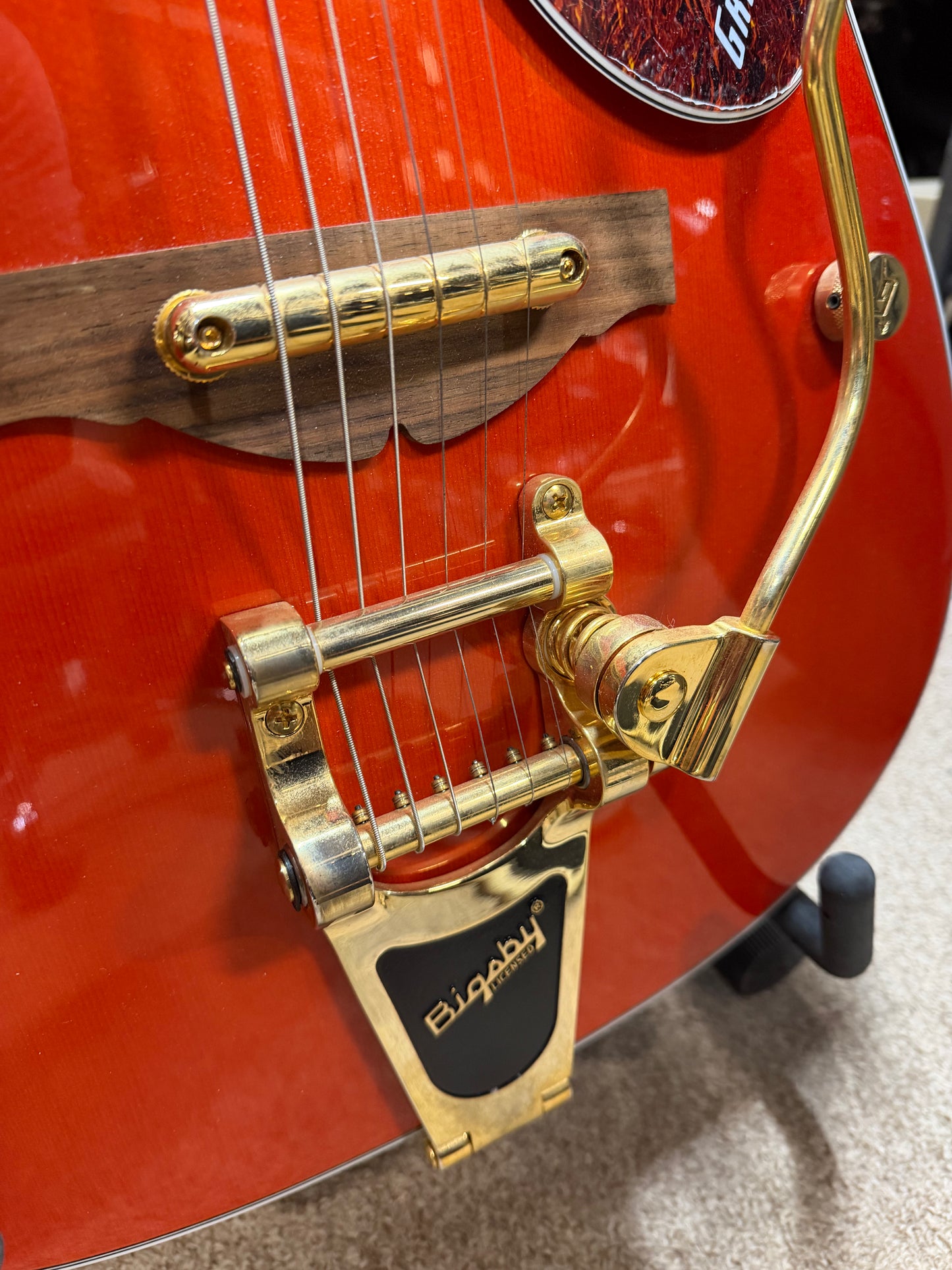 Gretsch G5034TFT Rancher, Fideli'Tron Pickup, Bisgby Tailpiece, Savannah Sunset - NOS