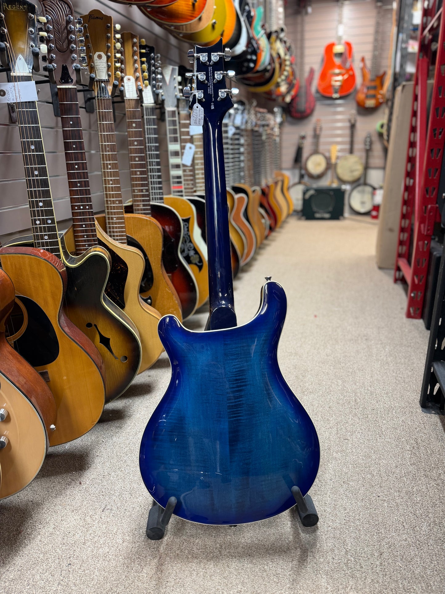 PRS SE Hollowbody II Electric Guitar - Faded Blue Burst - NOS