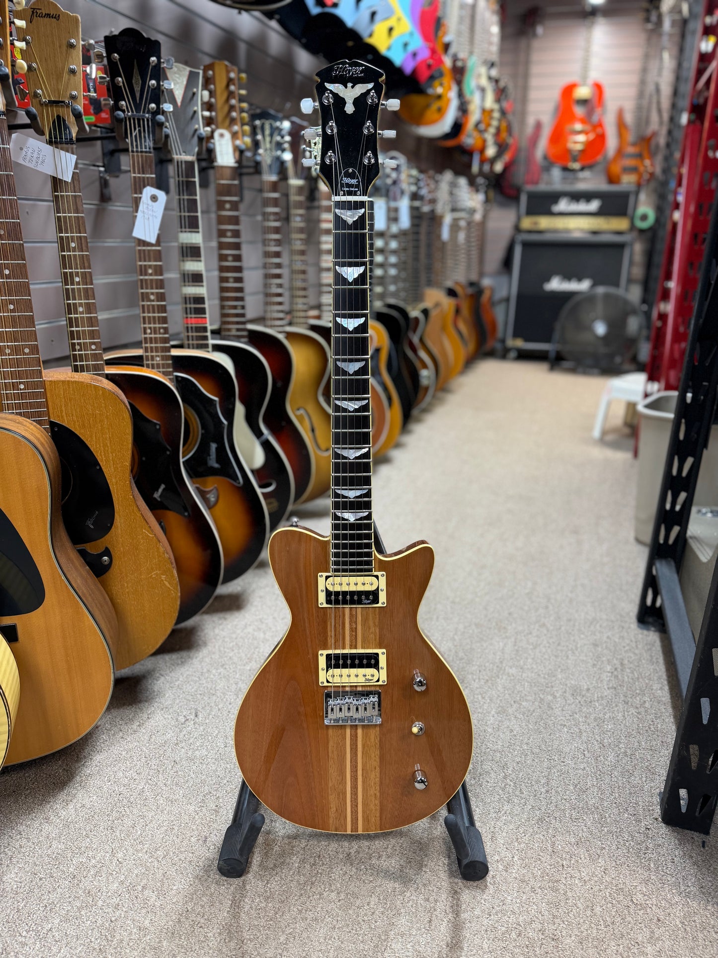 Hoyer Eagle Deluxe Natural HEG 310 Electric Guitar - New Old Stock