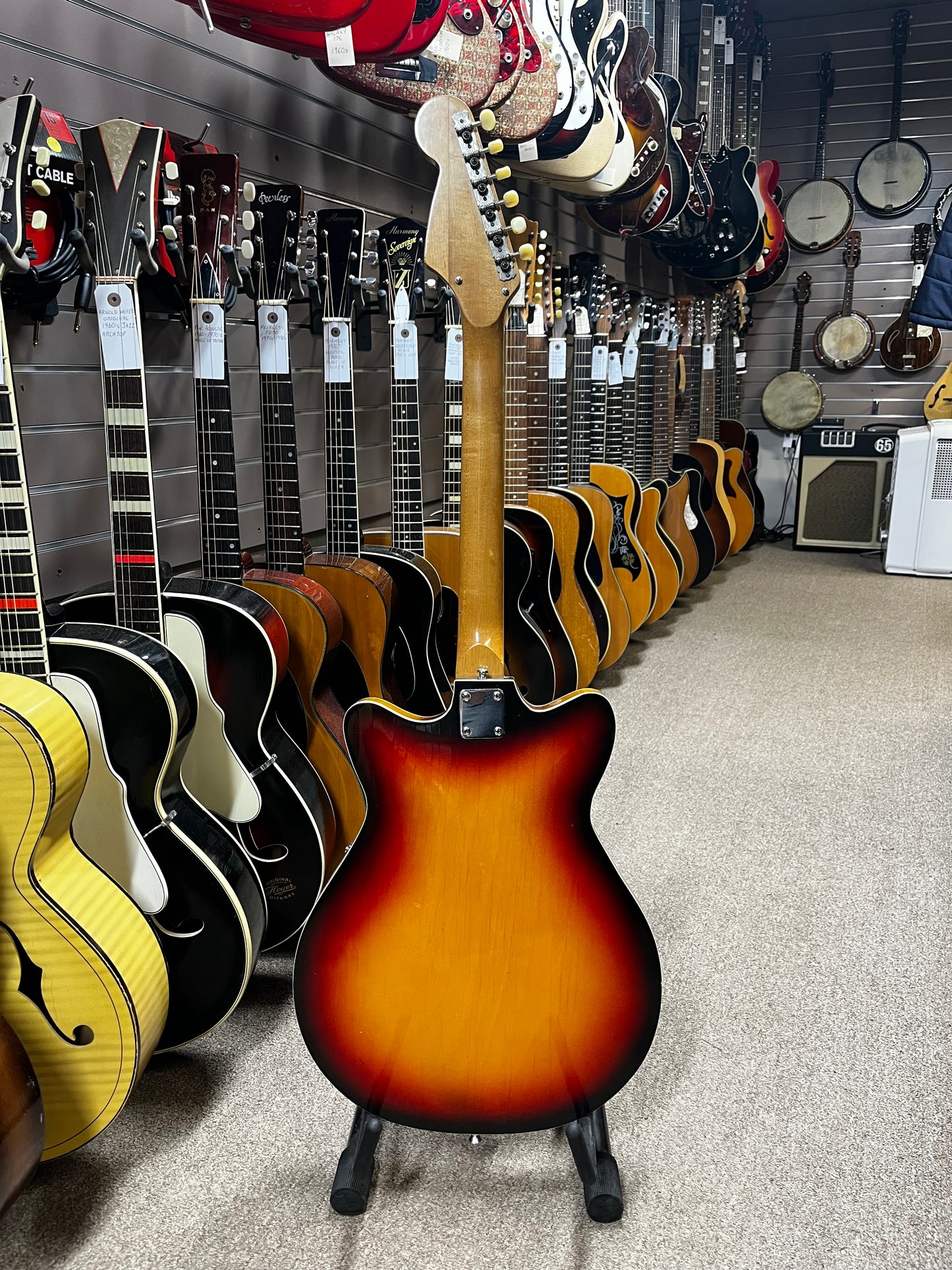 Teisco Saturn 1960s Sunburst Electric Guitar