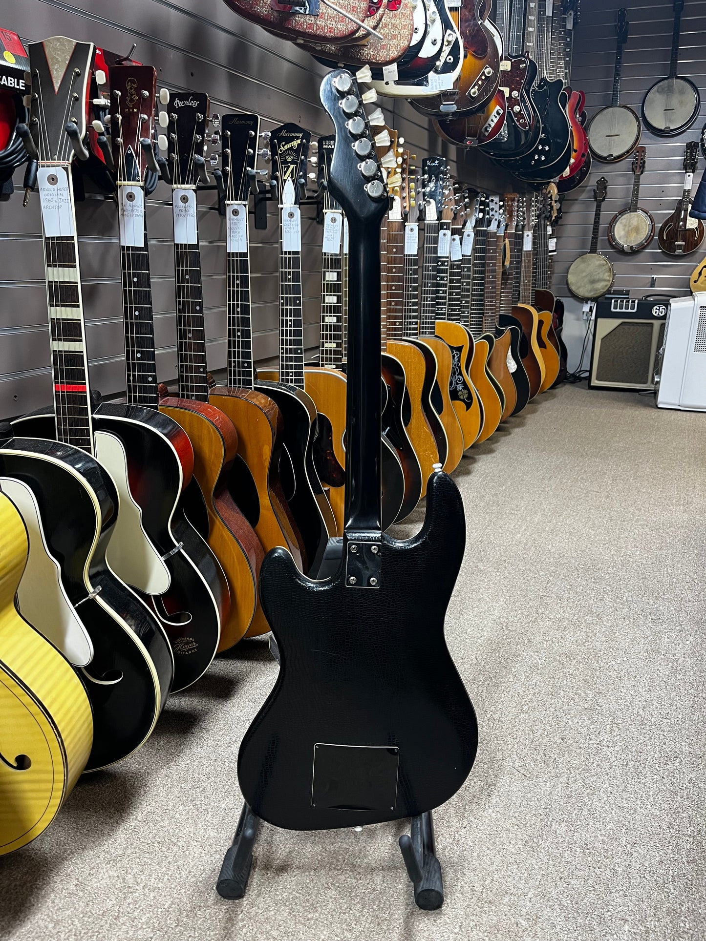 Hofner 175 Galaxie 1963 White Vinyl Electric Guitar