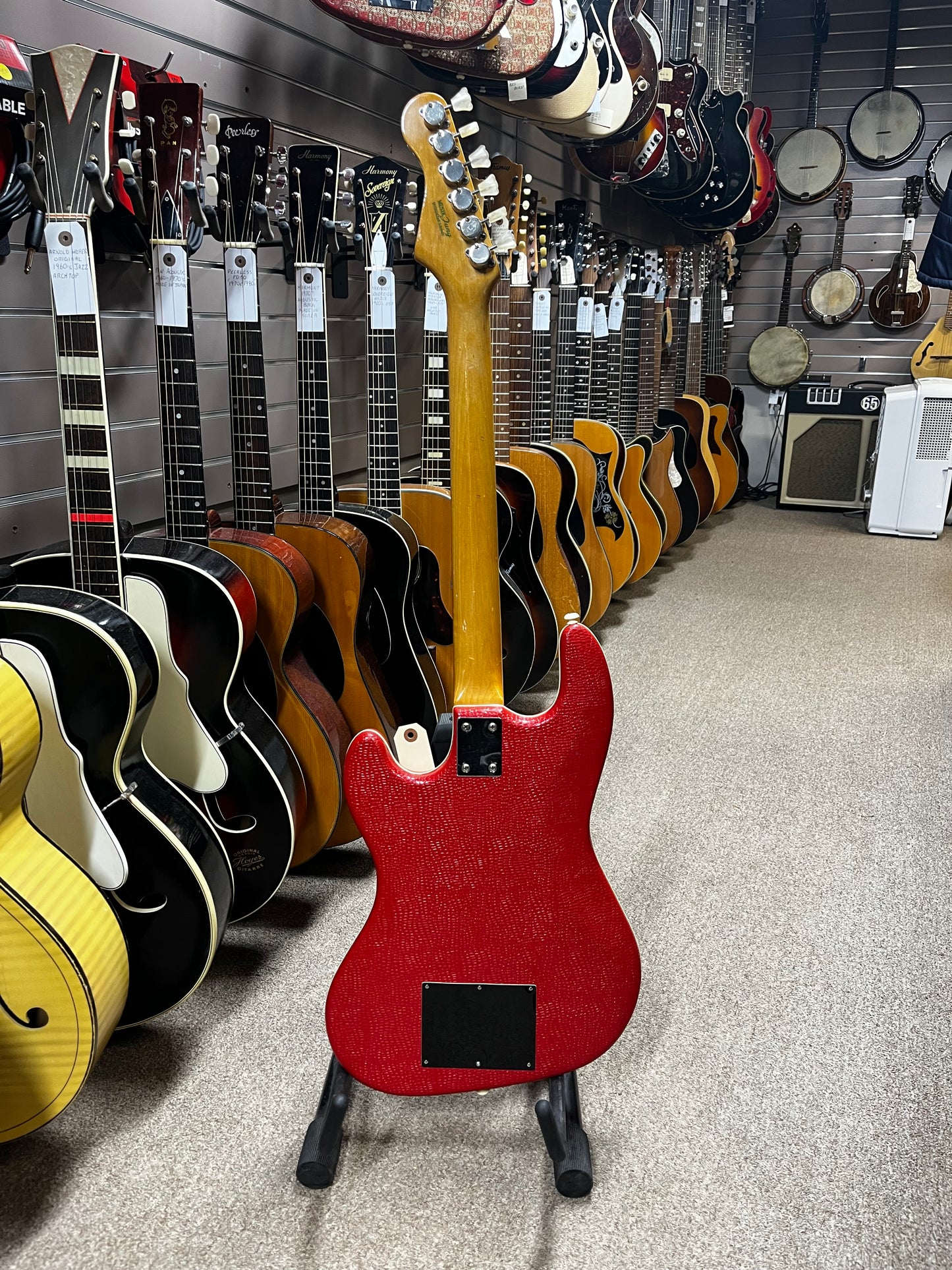 Hofner 175 Galaxie 1963 Red Vinyl Electric Guitar