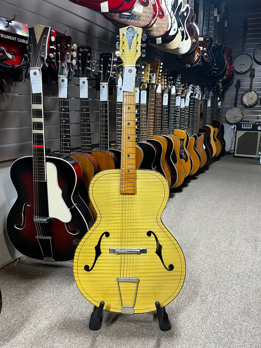 Kay K6868 Style Leader Archtop Acoustic Guitar Honey Blonde - 1960's - Fair