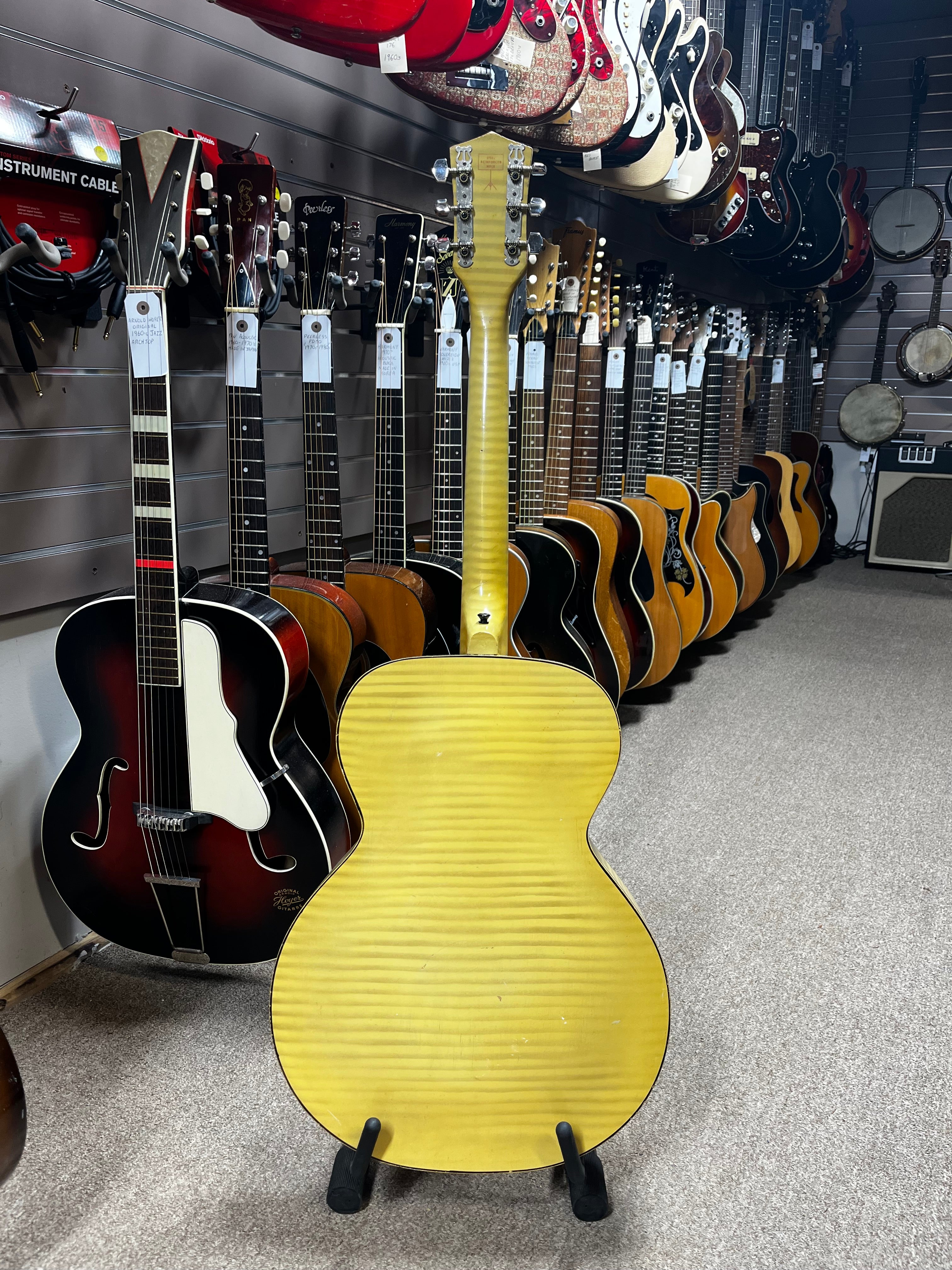 Kay K6868 Style Leader Archtop Acoustic Guitar Honey Blonde