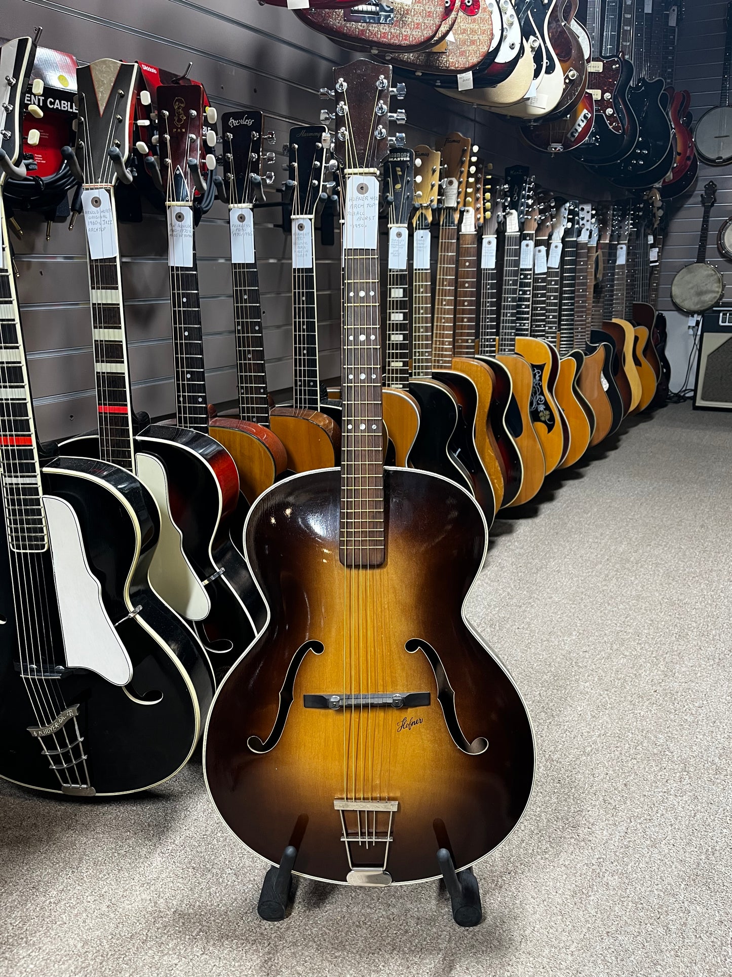Hofner 450 Archtop Tobacco Burst 1950s Acoustic Guitar