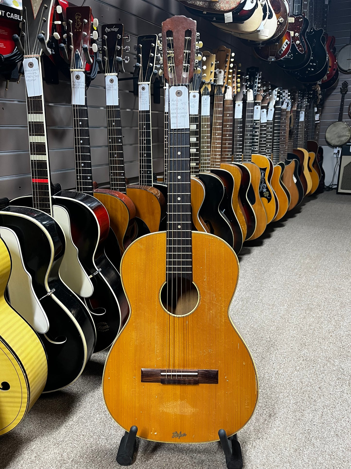 Hofner 487 Classical Herringbone 1948-1982 Acoustic Guitar