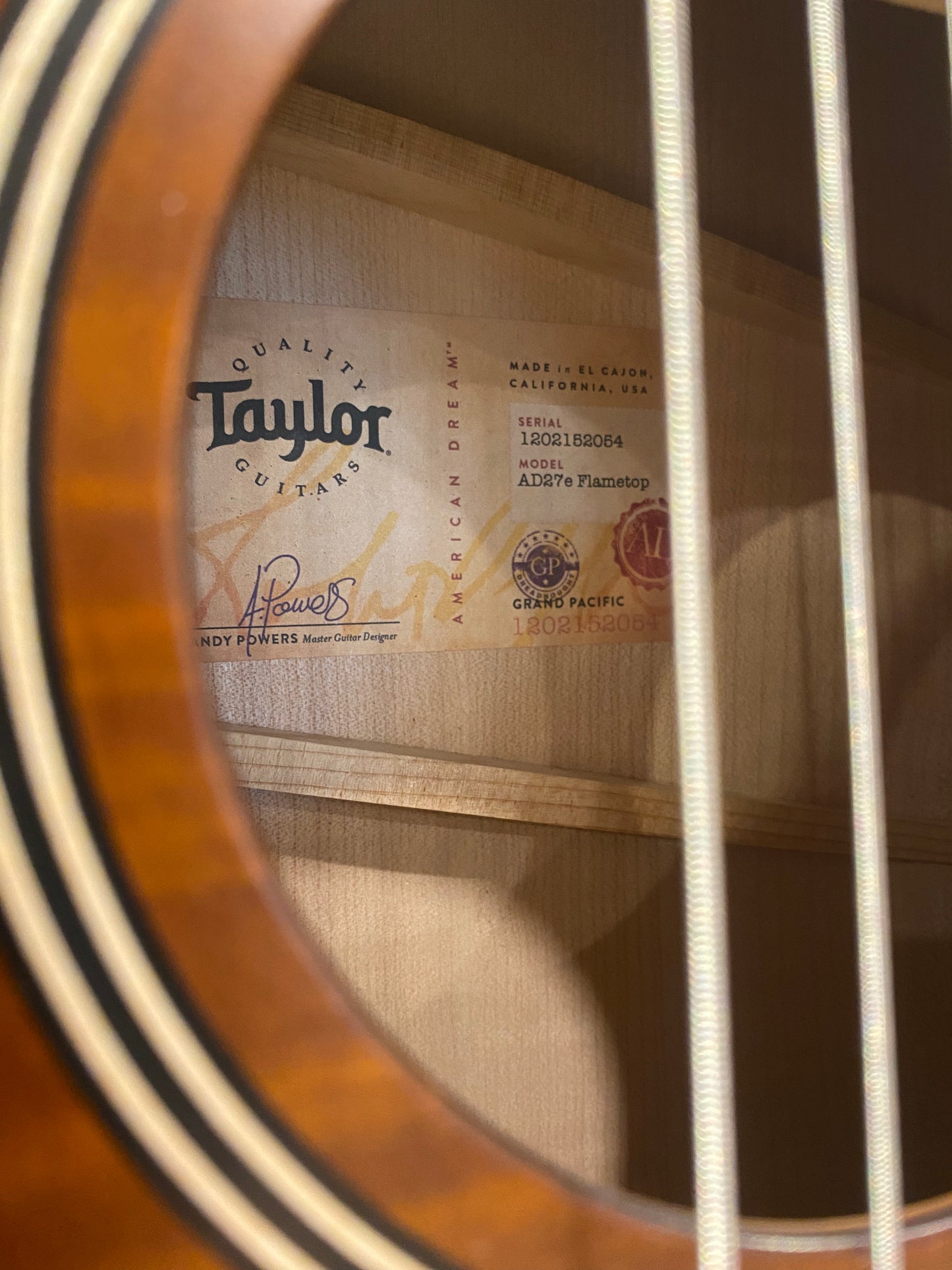 Taylor AD27E Flametop Acoustic Gig with AeroCase - Mint