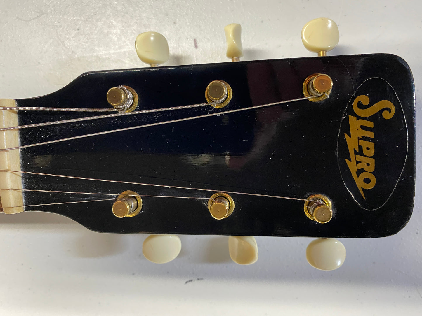 Supro Thunderstick 1959 -1960 Silver Burst Valco Humbucker USA Electric Guitar