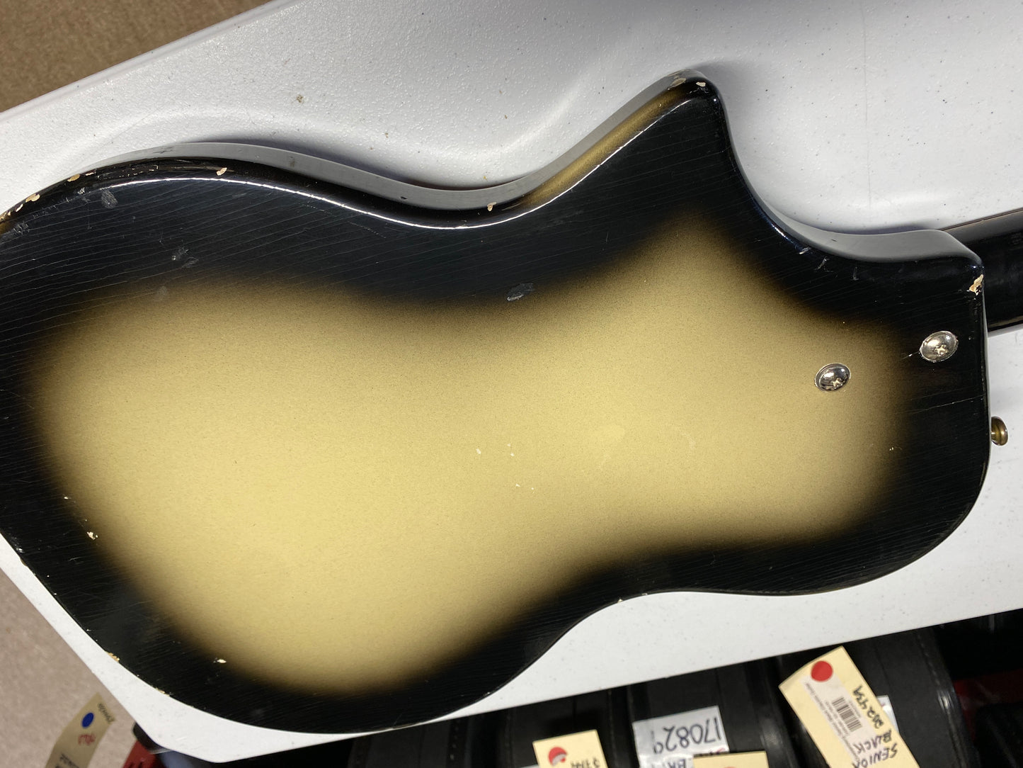 Supro Thunderstick 1959 -1960 Silver Burst Valco Humbucker USA Electric Guitar