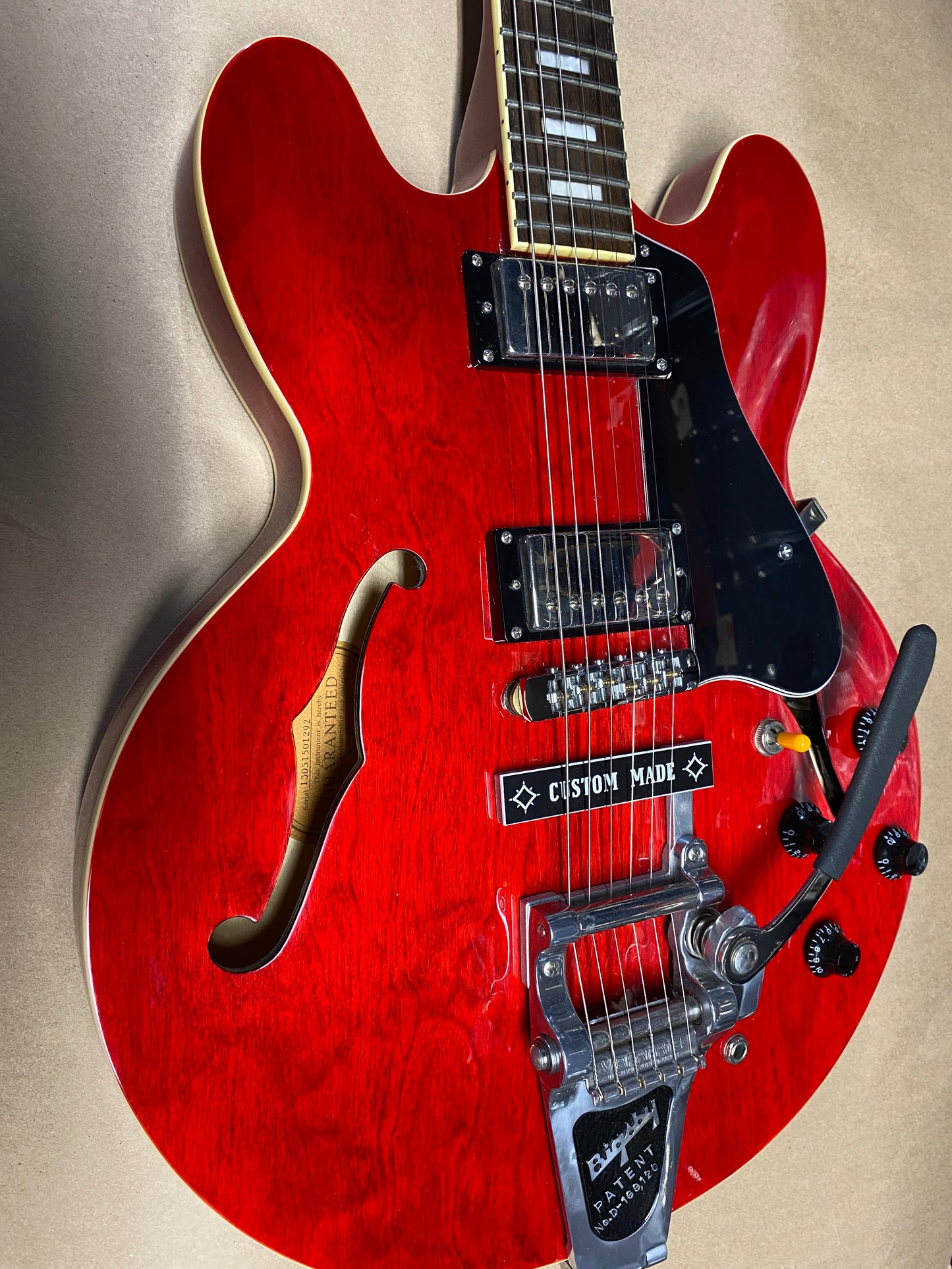 Epiphone ES-335 Red w/ Bigsby Electric Guitar - Excellent